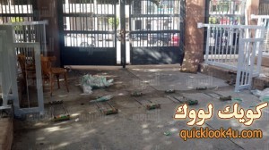 مظاهرات الاخوان اليوم بجامعة المنصورة و تكسير البوابات الالكترونية بالصور