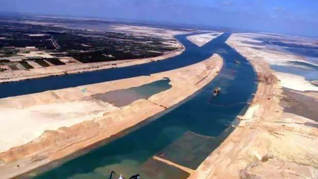 New Suez Canal on Google Earth