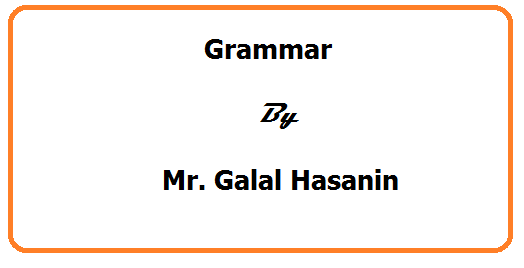 كتيب اساسيات الجرامر اعداد مستر جلال حسانين