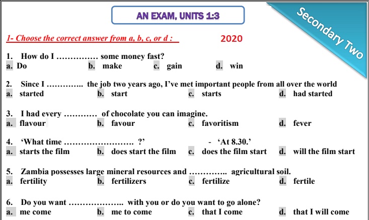 2nd-year2020-exam-units1-3