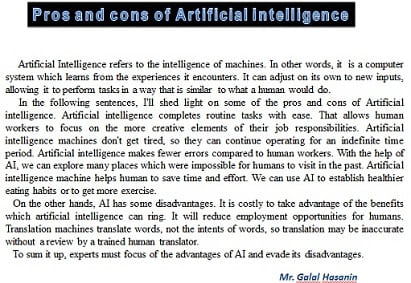 Artificial-intelligent