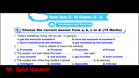 بوكليت-مراجعة-انجليزى-3-ث-2020-وحدات-7-8-9-والقصة-3و4